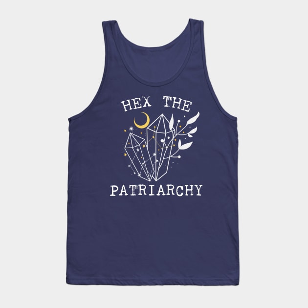 Hex The Patriarchy Femіnist Witch Funny Magical Mystical Magic crystal Tank Top by Meteor77